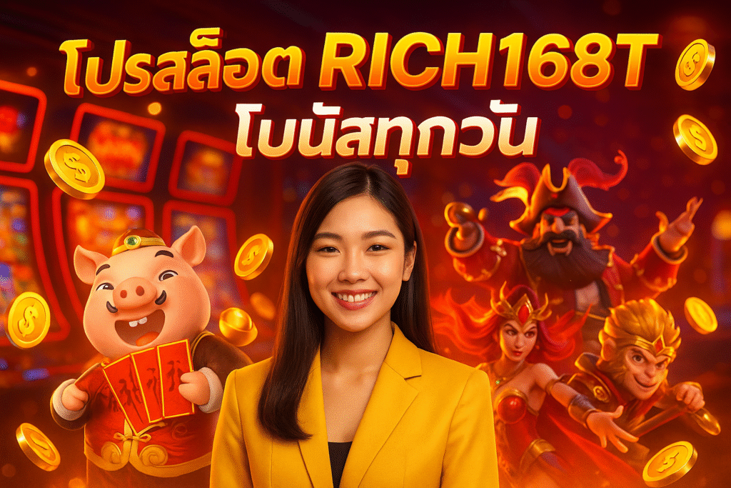 โปรสล็อต RICH168T แตกง่าย โบนัสทุกวัน