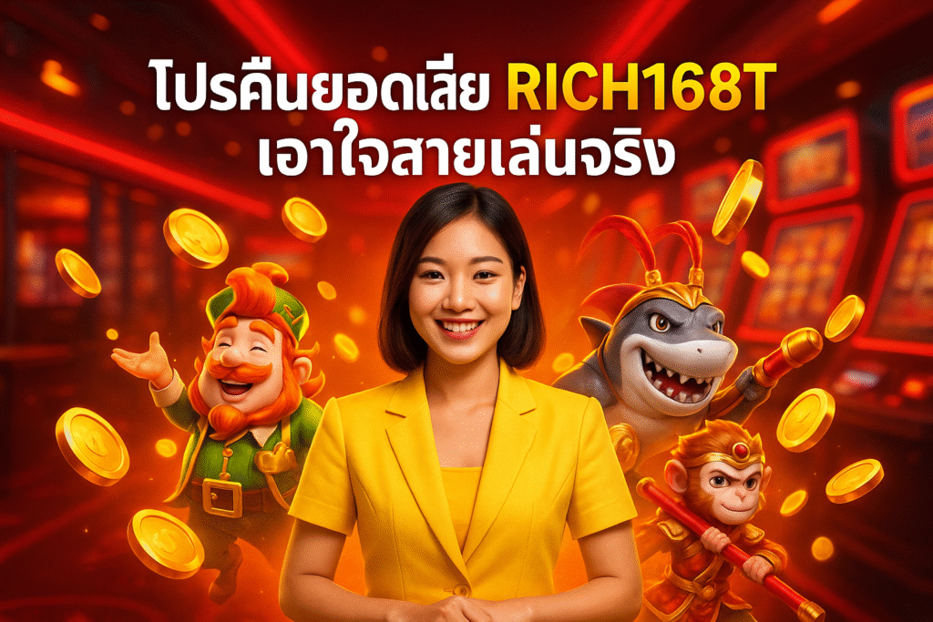โปรคืนยอดเสีย RICH168T เอาใจสายเล่นจริง